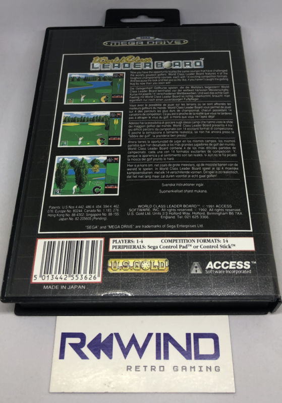 World Class Leader Board - Mega Drive - Rewind Retro Gaming